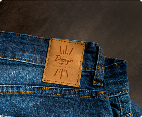 Embossed Leather Label